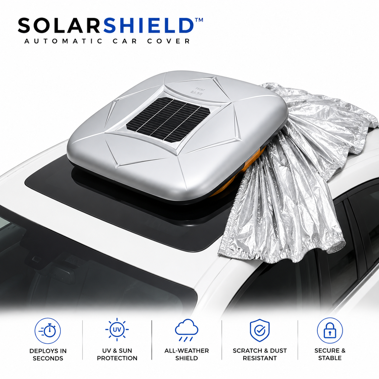 SolarShield™ Automatic Car Cover